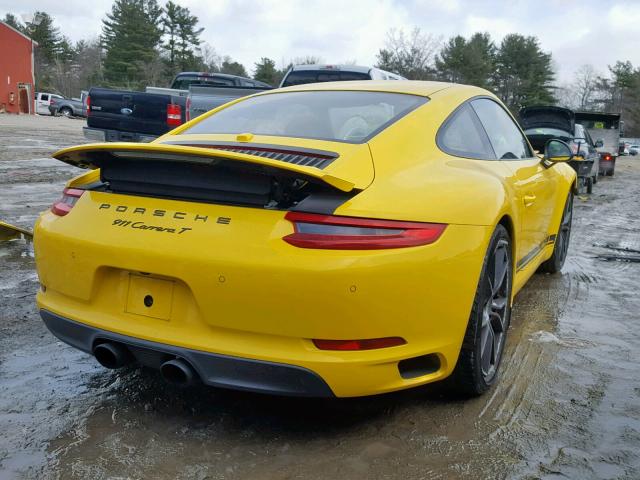 WP0AA2A99JS105863 - 2018 PORSCHE 911 CARRER YELLOW photo 4