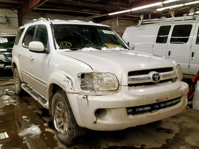 5TDBT48A56S271033 - 2006 TOYOTA SEQUOIA LI WHITE photo 1