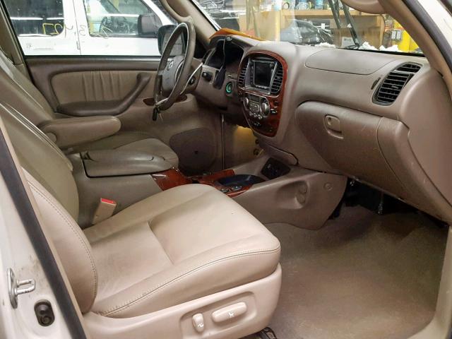 5TDBT48A56S271033 - 2006 TOYOTA SEQUOIA LI WHITE photo 5