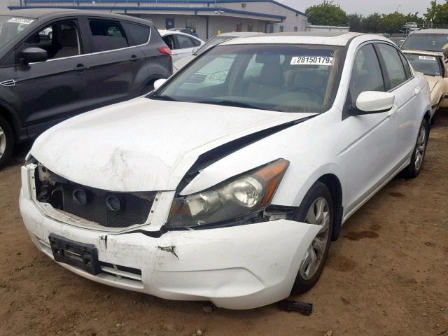 1HGCP26818A004051 - 2008 HONDA ACCORD EXL WHITE photo 2