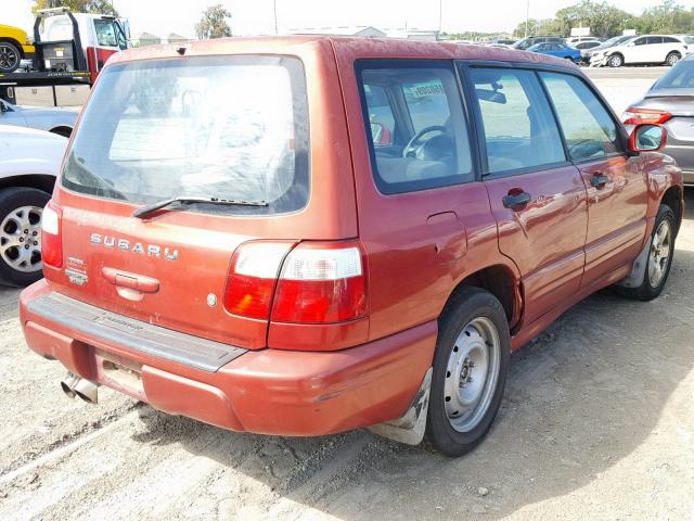 JF1SF65612H722661 - 2002 SUBARU FORESTER S Qırmızı foto 4