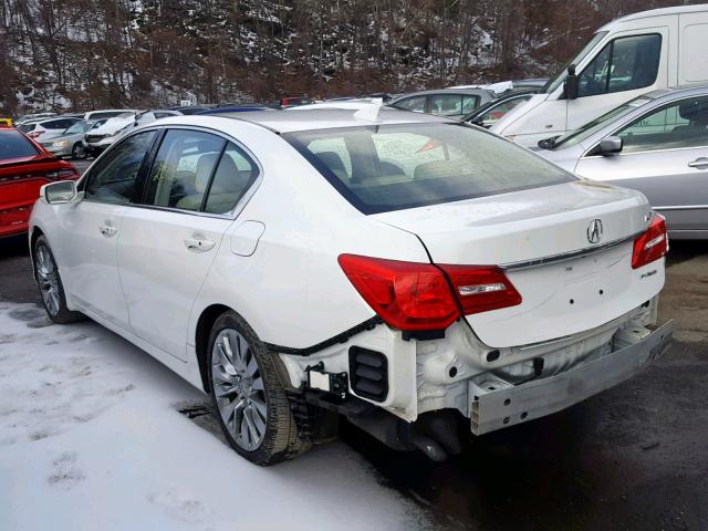 JH4KC1F52GC000341 - 2016 ACURA RLX TECH WHITE photo 3