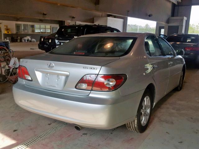 JTHBF30G830088806 - 2003 LEXUS ES 300 SILVER photo 4