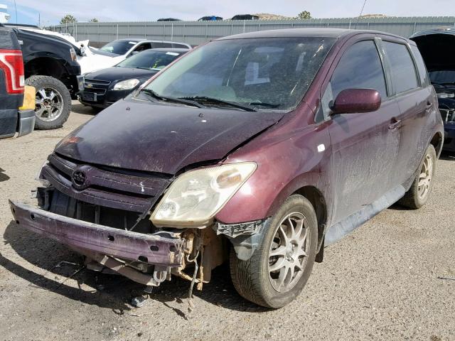 JTKKT624740069947 - 2004 TOYOTA SCION XA BURGUNDY photo 2