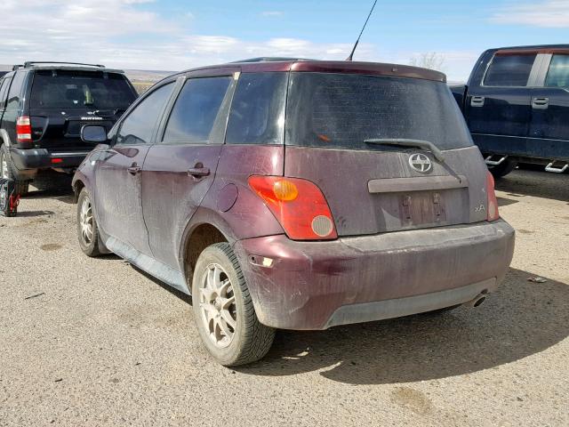 JTKKT624740069947 - 2004 TOYOTA SCION XA BURGUNDY photo 3