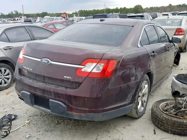 1FAHP2EW2CG101632 - 2012 FORD TAURUS SEL BROWN photo 4