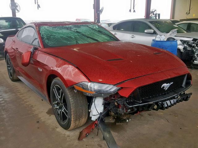 1FA6P8CF3J5184445 - 2018 FORD MUSTANG GT RED photo 1