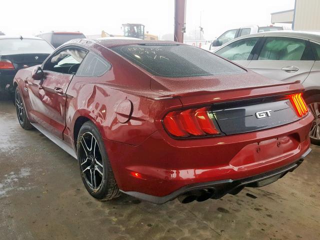 1FA6P8CF3J5184445 - 2018 FORD MUSTANG GT RED photo 3