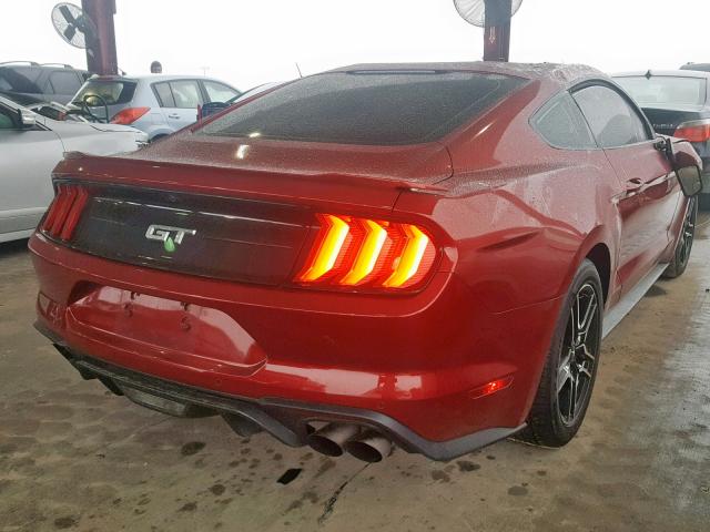 1FA6P8CF3J5184445 - 2018 FORD MUSTANG GT RED photo 4