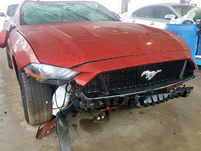 1FA6P8CF3J5184445 - 2018 FORD MUSTANG GT RED photo 9