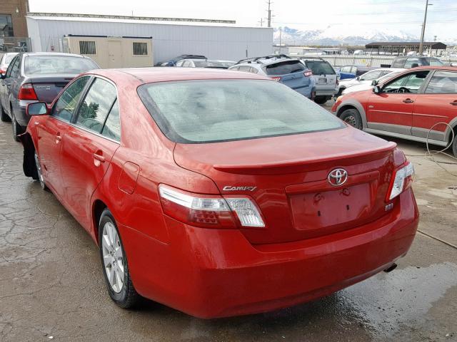 4T1BB46K67U028449 - 2007 TOYOTA CAMRY NEW RED photo 3