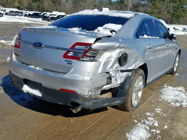 1FAHP2H82DG165572 - 2013 FORD TAURUS SEL SILVER photo 4