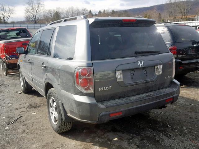 5FNYF18398B045635 - 2008 HONDA PILOT SE GRAY photo 3