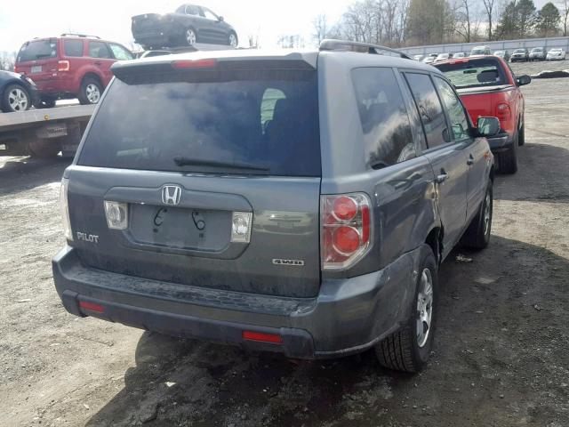 5FNYF18398B045635 - 2008 HONDA PILOT SE GRAY photo 4