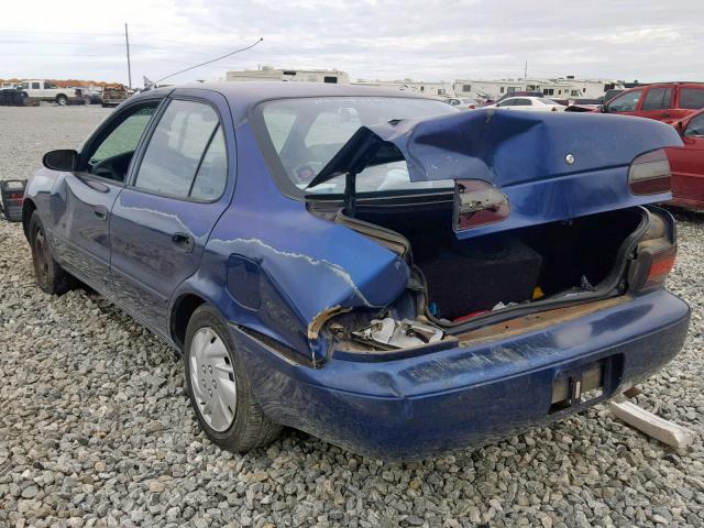 1Y1SK5268VZ426549 - 1997 GEO PRIZM BASE BLUE photo 3