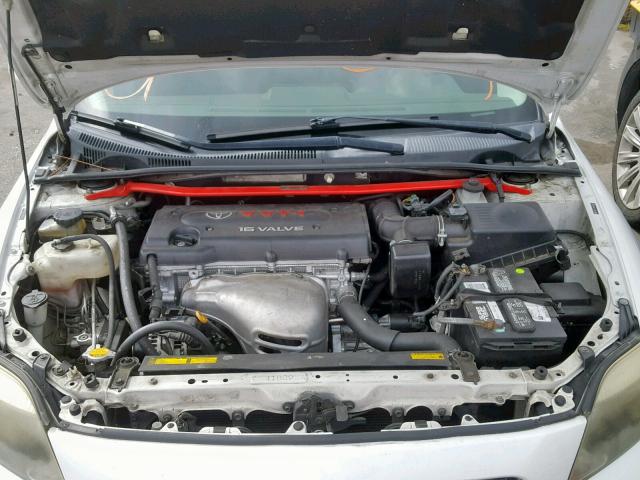 JTKDE177X50062257 - 2005 TOYOTA SCION TC თეთრი ფოტო 7