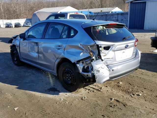 4S3GTAA62H1731162 - 2017 SUBARU IMPREZA SILVER photo 3