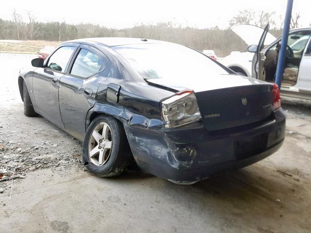 2B3KA33V39H594009 - 2009 DODGE CHARGER SX BLACK photo 3