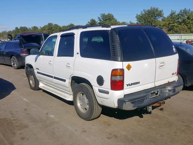 1GKEK13V32J183070 - 2002 GMC YUKON WHITE photo 3