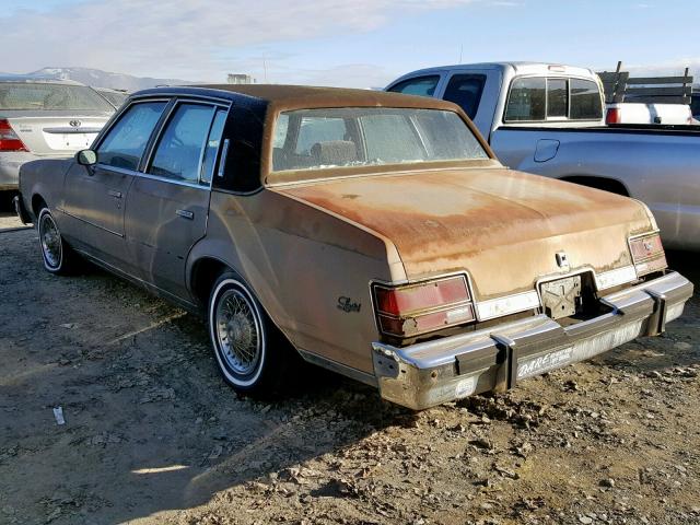 1G4AM6942DH994333 - 1983 BUICK REGAL LIMI BROWN photo 3