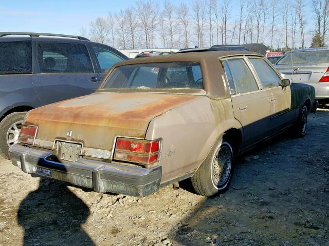 1G4AM6942DH994333 - 1983 BUICK REGAL LIMI BROWN photo 4