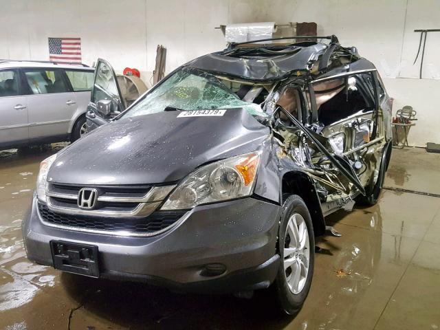 5J6RE4H79BL032510 - 2011 HONDA CR-V EXL GRAY photo 2