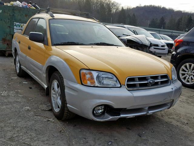 4S4BT62C636110218 - 2003 SUBARU BAJA SPORT YELLOW photo 1