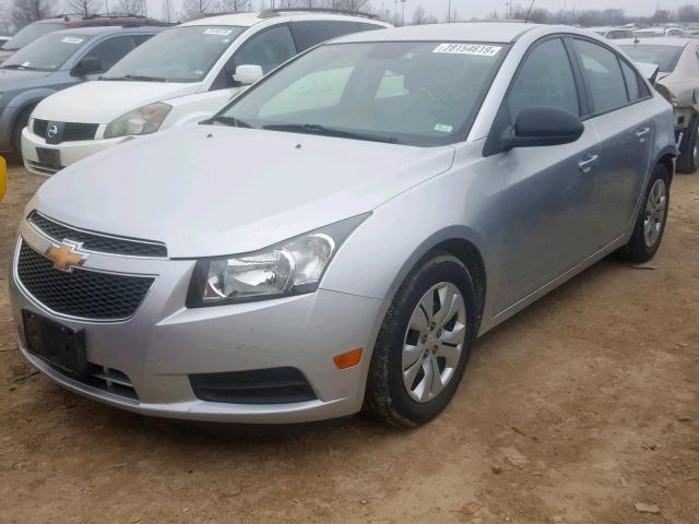 1G1PA5SH1D7146134 - 2013 CHEVROLET CRUZE LS SILVER photo 2