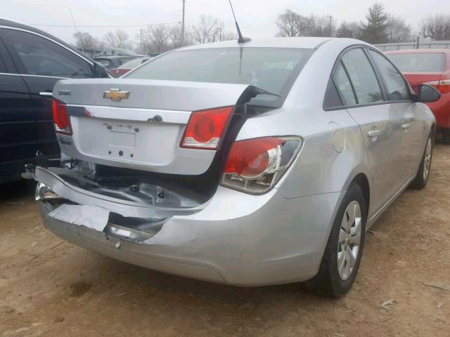 1G1PA5SH1D7146134 - 2013 CHEVROLET CRUZE LS SILVER photo 4