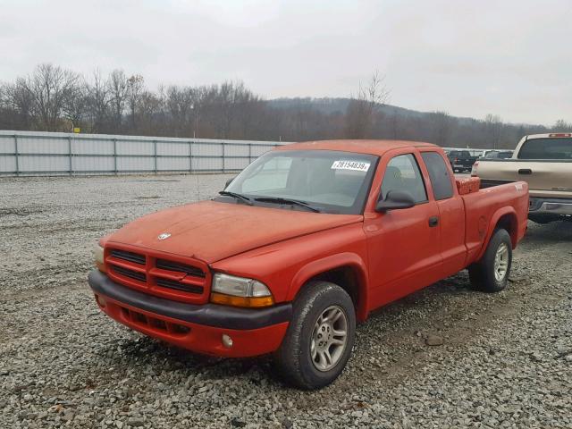 1D7HL32X23S155119 - 2003 DODGE DAKOTA SPO RED photo 2