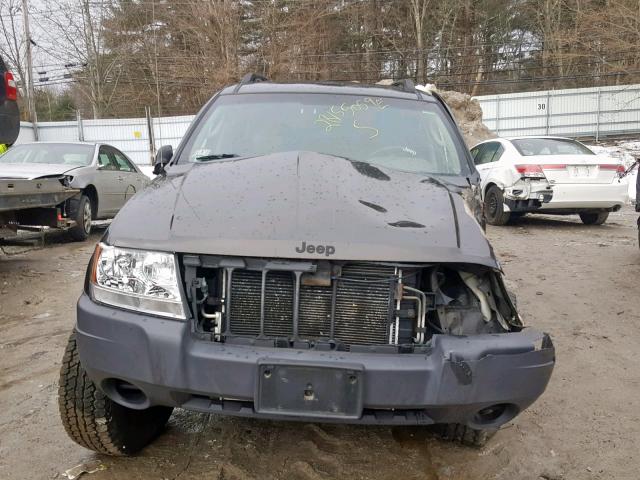 1J4GW48S34C380315 - 2004 JEEP GRAND CHER GRAY photo 10