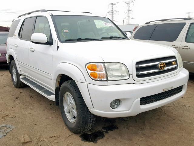 5TDBT48A62S120163 - 2002 TOYOTA SEQUOIA LI WHITE photo 1