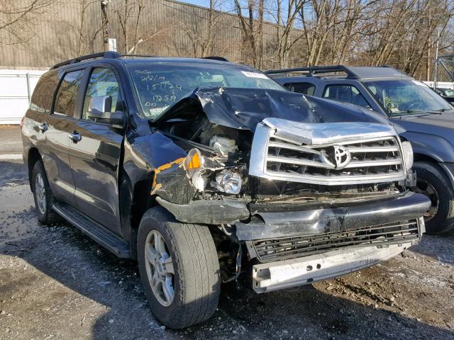 5TDBY68A98S016143 - 2008 TOYOTA SEQUOIA LI BLACK photo 1