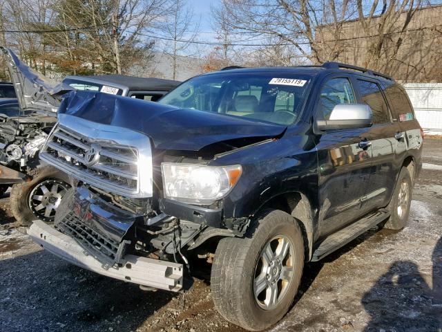 5TDBY68A98S016143 - 2008 TOYOTA SEQUOIA LI BLACK photo 2