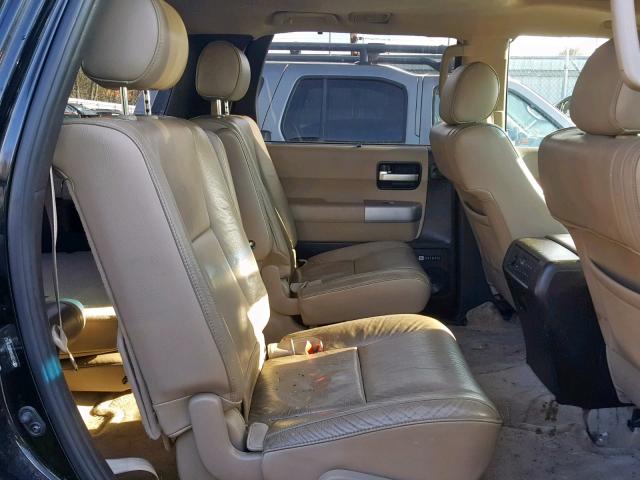 5TDBY68A98S016143 - 2008 TOYOTA SEQUOIA LI BLACK photo 6