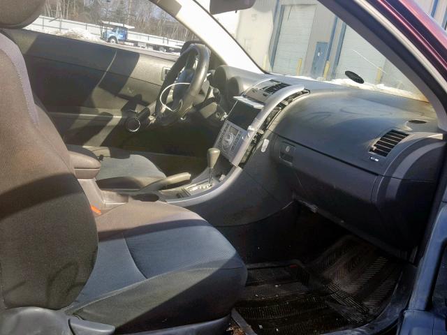 JTKDE177150002058 - 2005 TOYOTA SCION TC MAROON photo 5