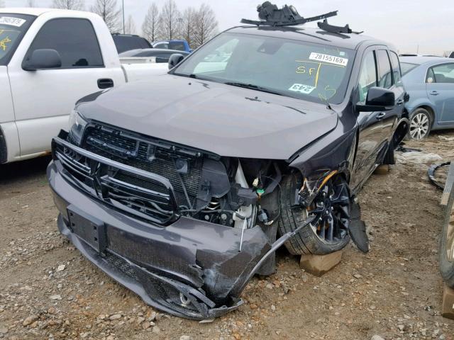 1C4SDJCTXFC781920 - 2015 DODGE DURANGO R/ GRAY photo 2