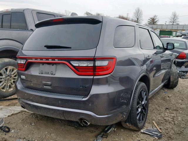 1C4SDJCTXFC781920 - 2015 DODGE DURANGO R/ GRAY photo 4