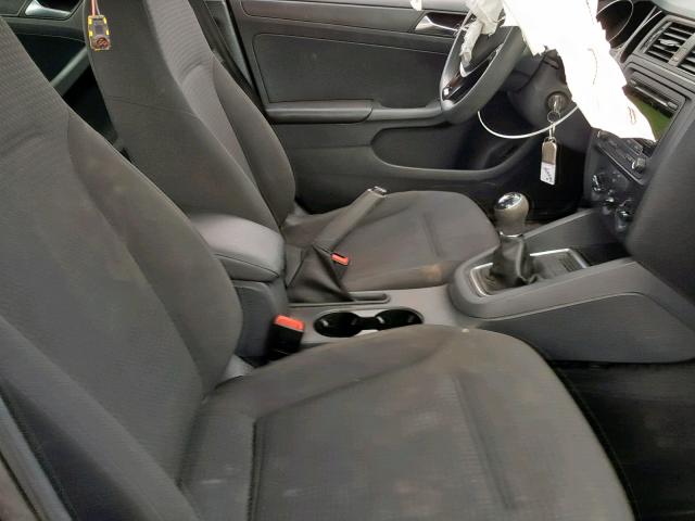 3VW1K7AJ7FM322233 - 2015 VOLKSWAGEN JETTA BASE BLACK photo 5