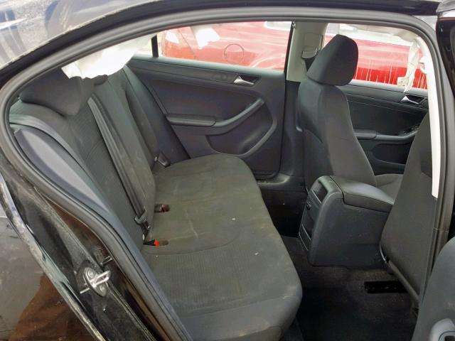 3VW1K7AJ7FM322233 - 2015 VOLKSWAGEN JETTA BASE BLACK photo 6