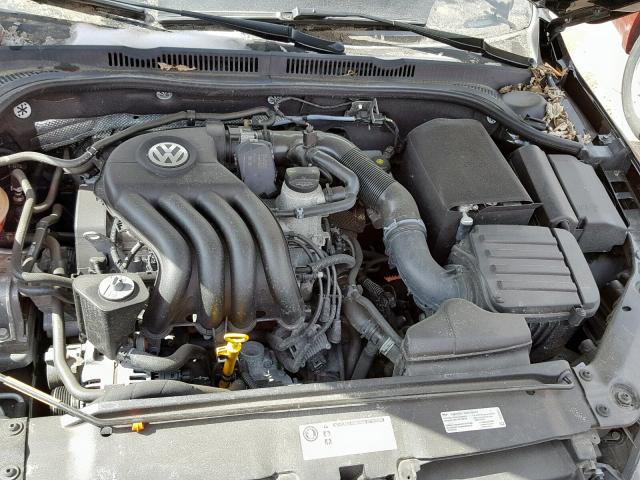 3VW1K7AJ7FM322233 - 2015 VOLKSWAGEN JETTA BASE BLACK photo 7