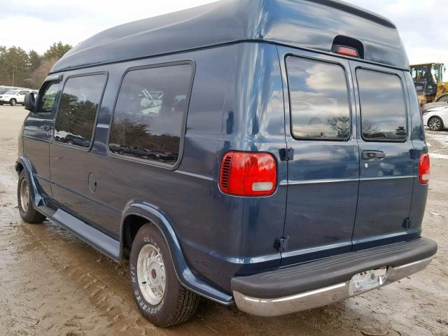 2B6HB11Y12K131175 - 2002 DODGE RAM VAN B1 BLUE photo 3