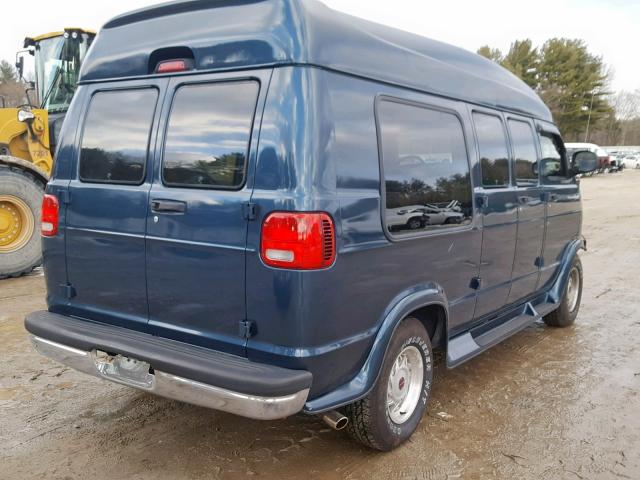 2B6HB11Y12K131175 - 2002 DODGE RAM VAN B1 BLUE photo 4