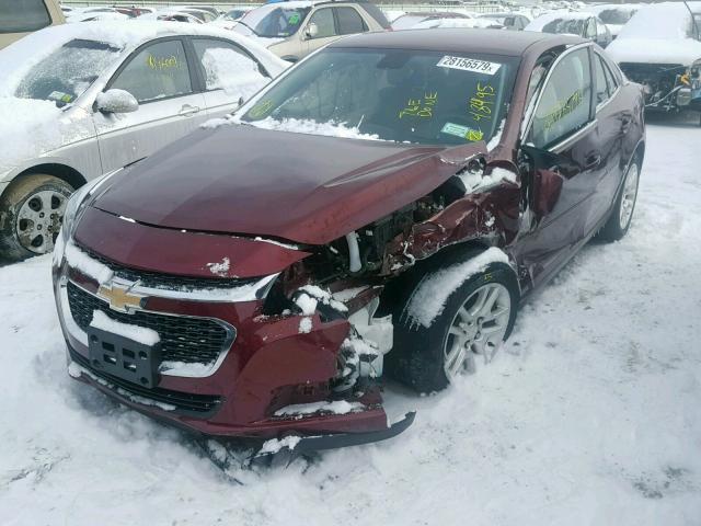 1G11C5SL6FF312922 - 2015 CHEVROLET MALIBU 1LT ბურგუნდია ფოტო 2