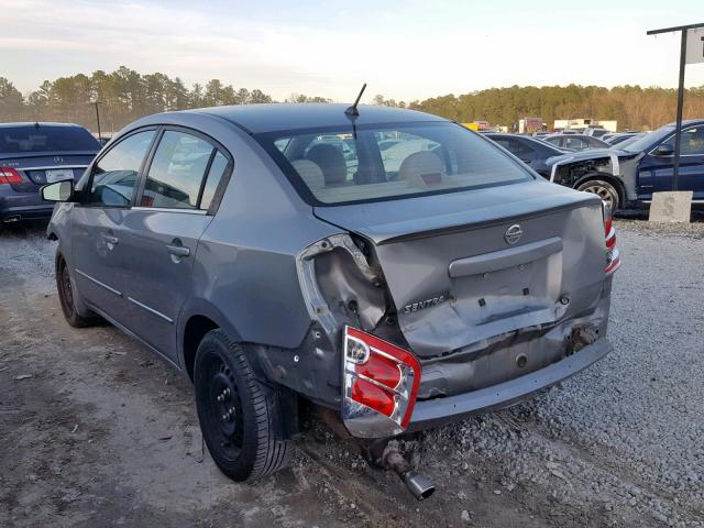 3N1AB61E28L690959 - 2008 NISSAN SENTRA 2.0 GRAY photo 3