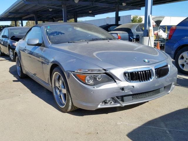 WBAEK135X7CN81929 - 2007 BMW 650 I GRAY photo 1