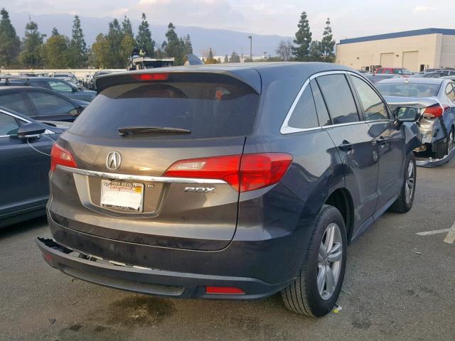 5J8TB3H56DL014712 - 2013 ACURA RDX TECHNO GRAY photo 4