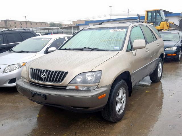 JT6GF10U3X0024624 - 1999 LEXUS RX 300 BEIGE photo 2