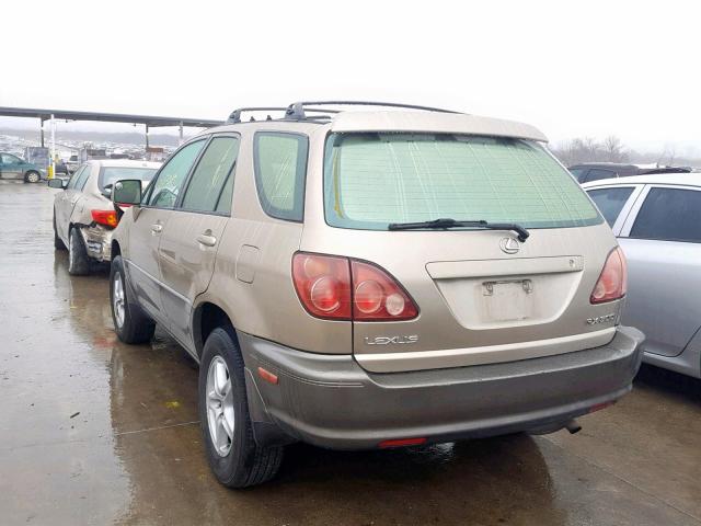 JT6GF10U3X0024624 - 1999 LEXUS RX 300 BEIGE photo 3