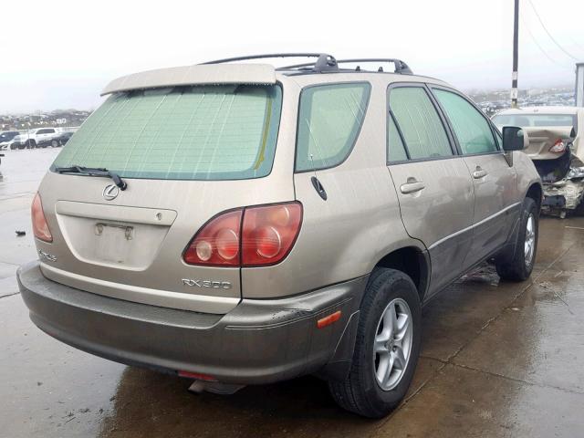 JT6GF10U3X0024624 - 1999 LEXUS RX 300 BEIGE photo 4